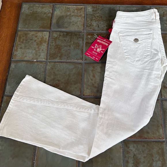 True Religion Petite Joey Flare White size 28 - (NWT) - Picture 8 of 8